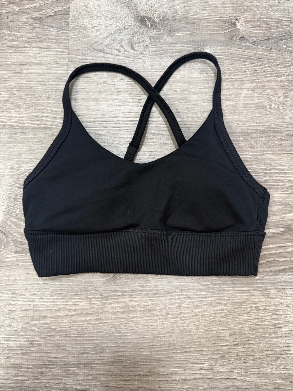 aerie Black Cross-Back Sports Bralette